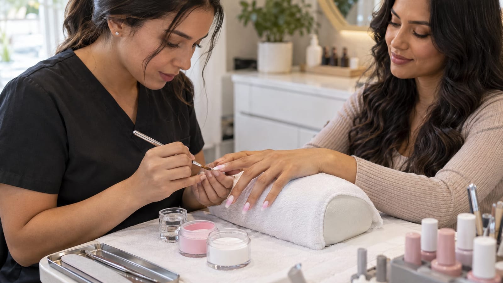 Ombre Acrylic Nails: How the Gradient is Built Into Your Set